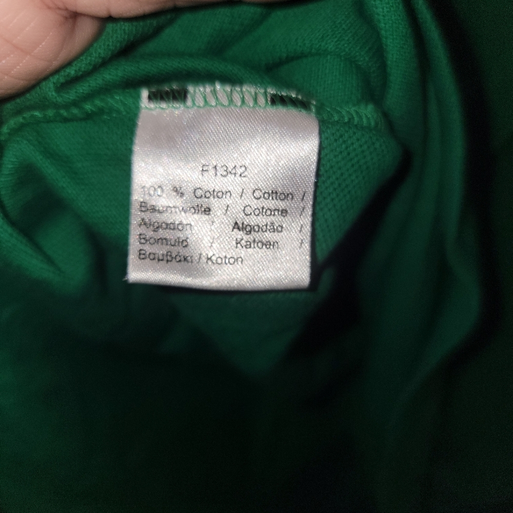 Mens Sz M Lacoste Tennis Polo Green Preppy Tennis Player Logo - Picture 5 of 10
